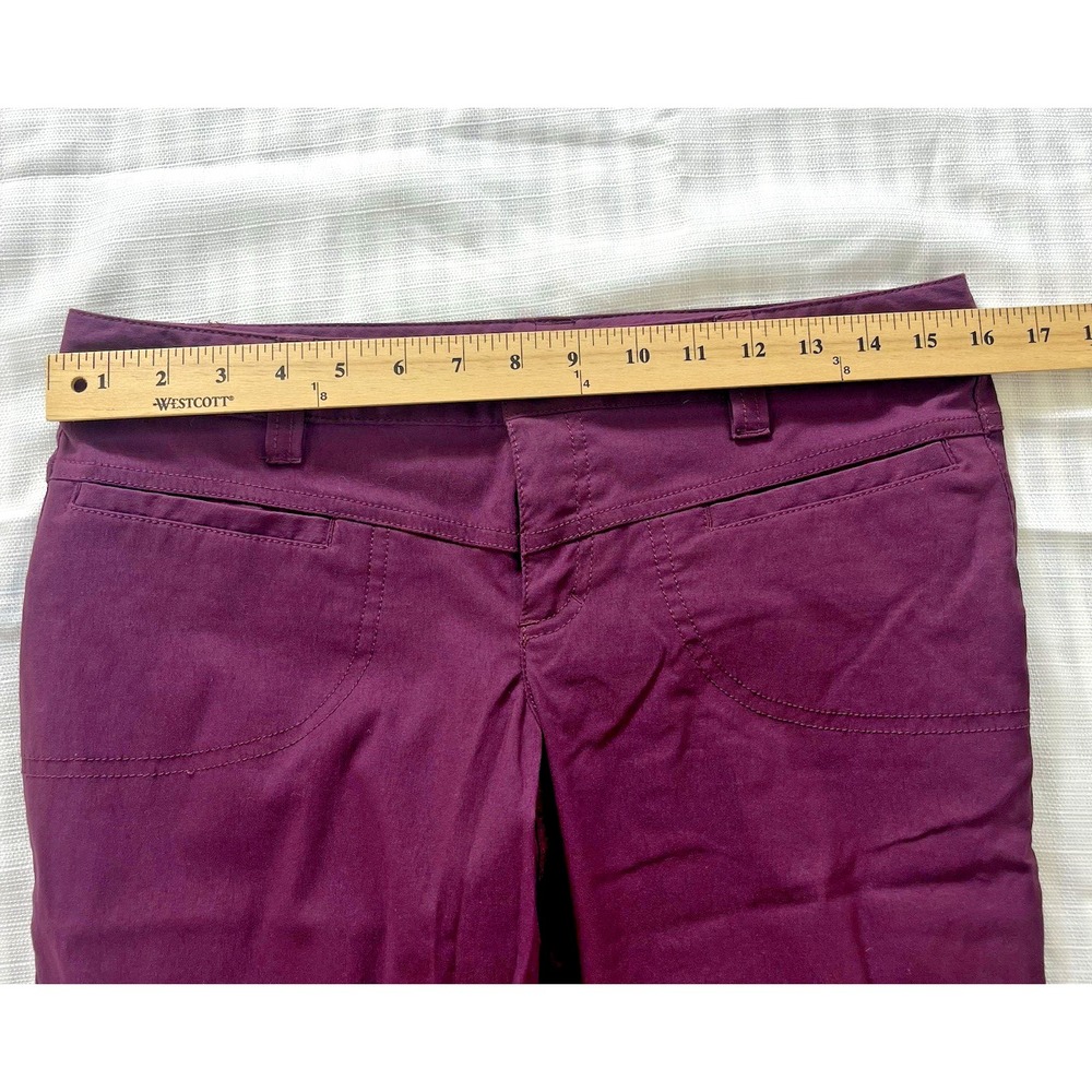 Athleta Cargo Pants Burgundy Women Size 6 Midrise Bootcut Hiking Outdoor Zip - Picture 6 of 8